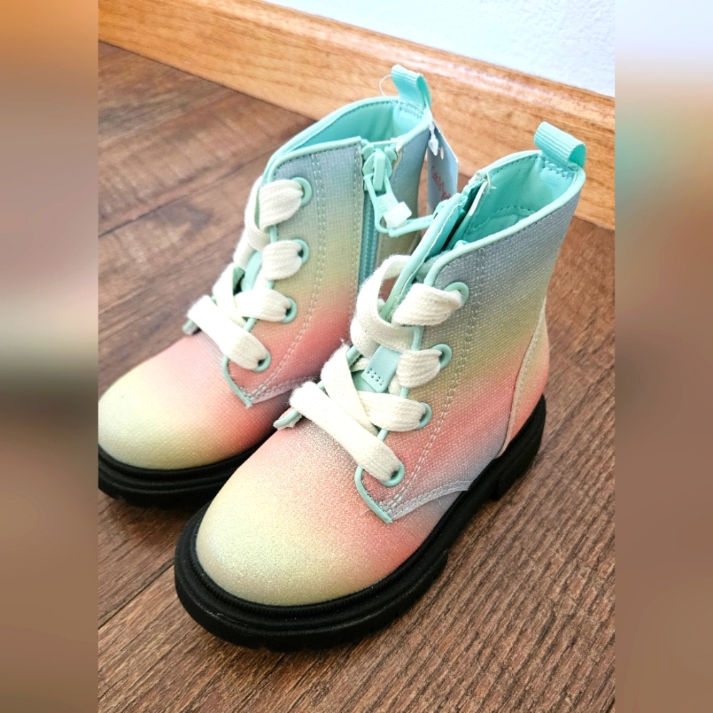 Cat & Jack Kids Boots - Pastel Rainbow